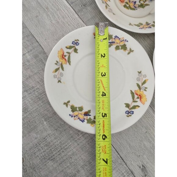 Vintage Aynsley Cottage Garden 2 Teacup & 3 Saucer Set - Picture 8 of 8